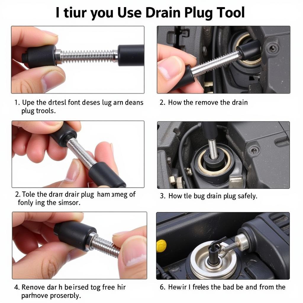 Using a Smart Car Drain Plug Tool