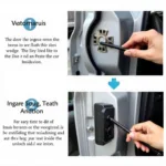 Using a Wedge and Long Reach Tool to Unlock a Car