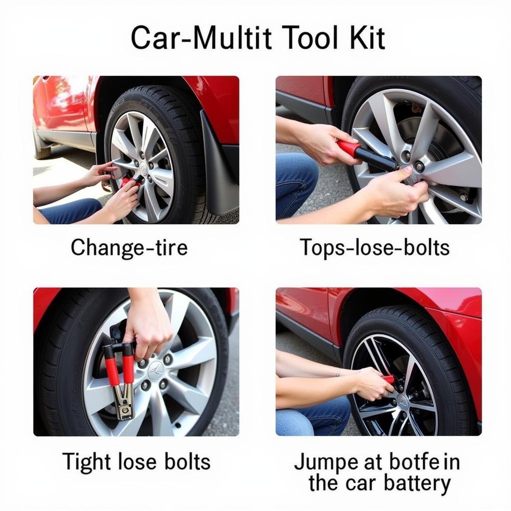 Using a car multi tool kit effectively