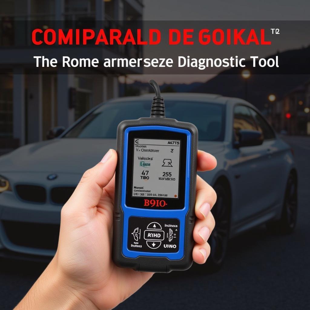 Person Holding the V-Checker A301 OBD2 Diagnostic Tool