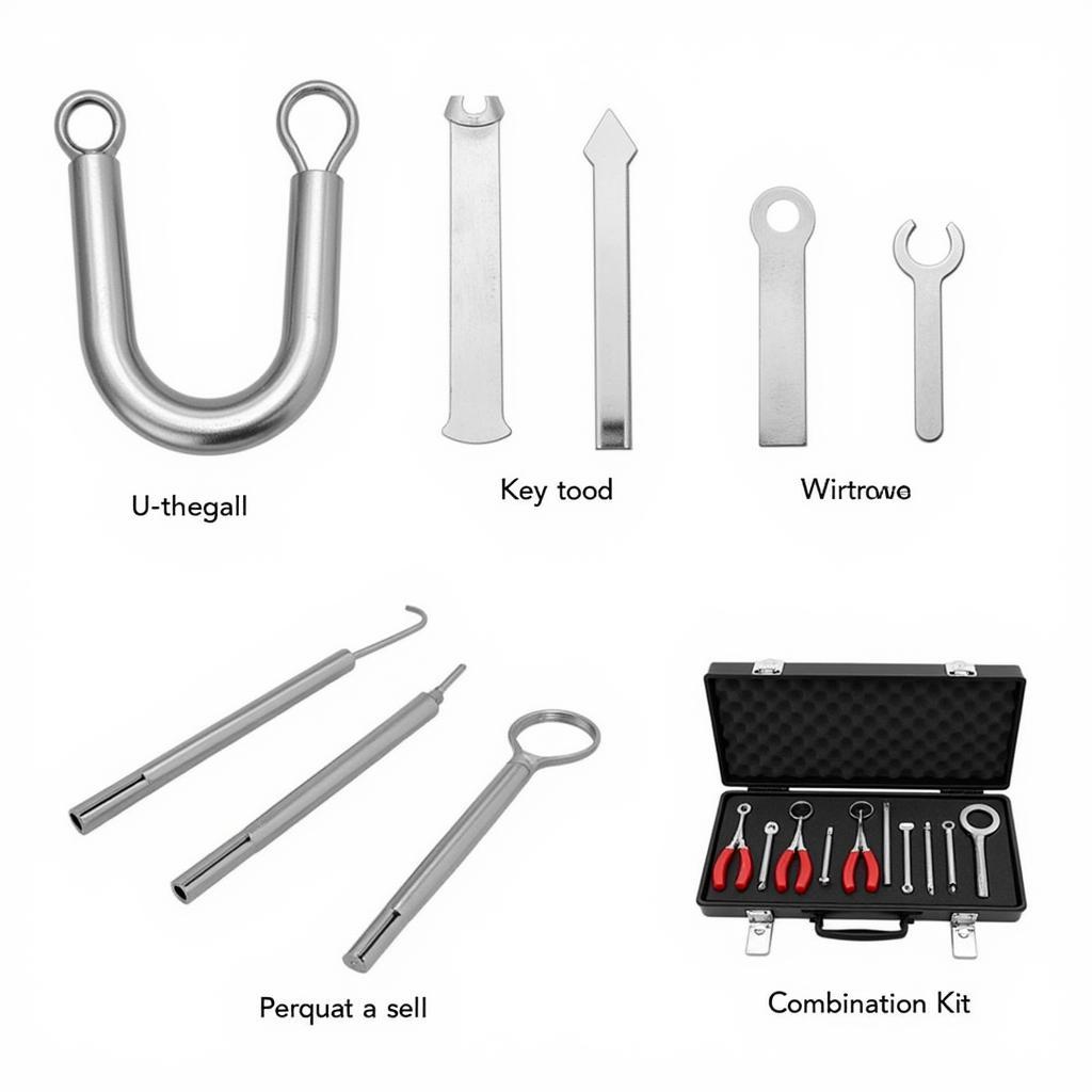 Various Car Head Unit Removal Tools