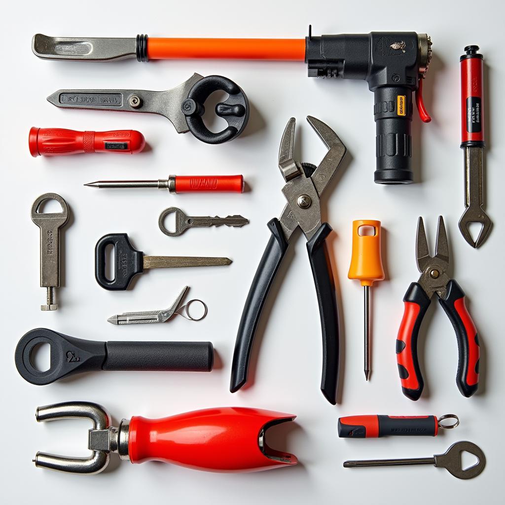 Assortment of Car Unlocking Tools