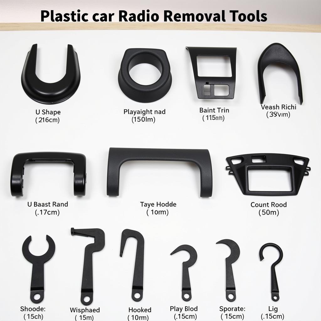 Various Plastic Car Radio Removal Tools for Different Car Models