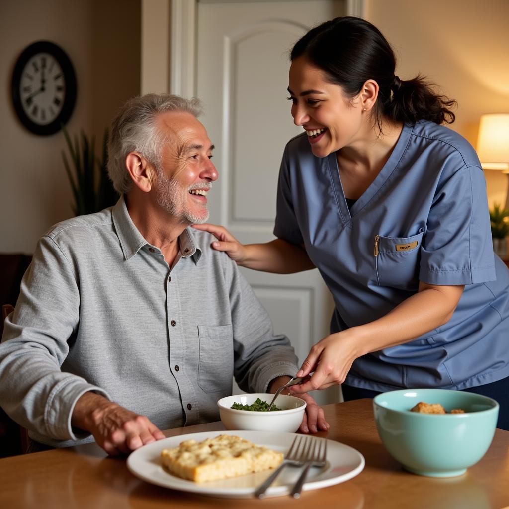 Veteran Receiving Care at Home