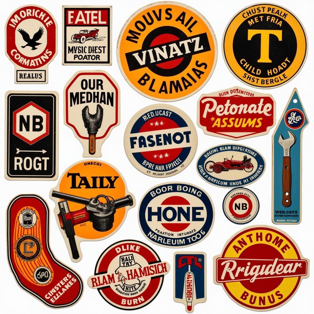 Classic Vintage Tool Car Stickers